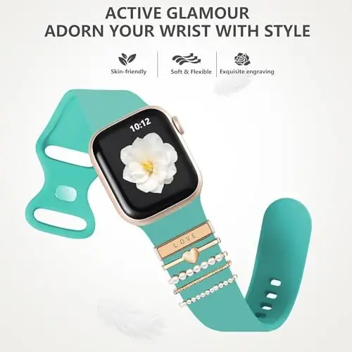 Lamshaw 22mm Classic Watch Bands: Soft Silicone Sports Strap Compatible with GTX12, GTX13, T60 Smart Watches - 4