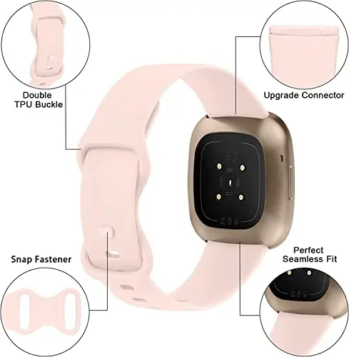 Lamshaw 22mm Classic Watch Bands: Soft Silicone Sports Strap Compatible with GTX12, GTX13, T60 Smart Watches - 5