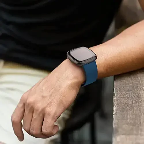 Lamshaw 22mm Classic Watch Bands: Soft Silicone Sports Strap Compatible with GTX12, GTX13, T60 Smart Watches - 3