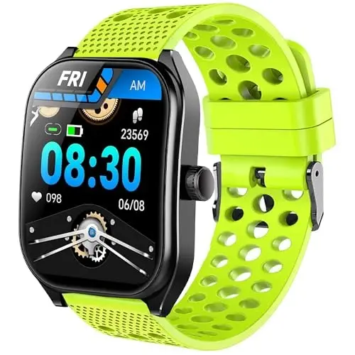 Lamshaw Compatible with Aolon Curve Smart Watch Bands, 22mm Silicone Replacement Wristbands Sport Strap with Metal Buckle Compatible with Aolon Curve 2.01