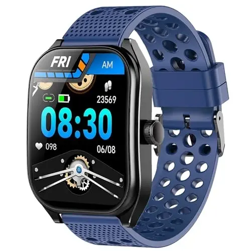 Lamshaw Compatible with Aolon Curve Smart Watch Bands, 22mm Silicone Replacement Wristbands Sport Strap with Metal Buckle Compatible with Aolon Curve 2.01