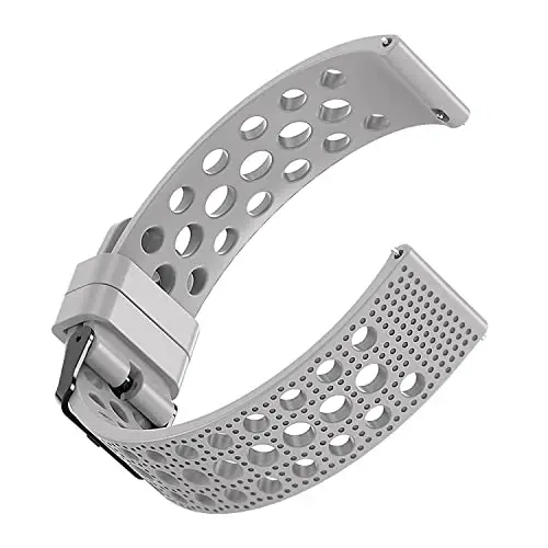 Lamshaw Compatible with Aolon Curve Smart Watch Bands, 22mm Silicone Replacement Wristbands Sport Strap with Metal Buckle Compatible with Aolon Curve 2.01