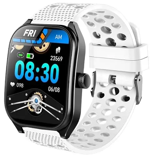Lamshaw Compatible with Aolon Curve Smart Watch Bands, 22mm Silicone Replacement Wristbands Sport Strap with Metal Buckle Compatible with Aolon Curve 2.01