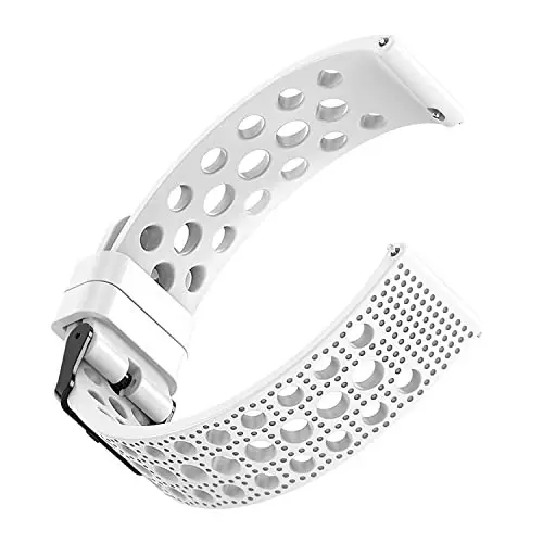 Lamshaw Compatible with Aolon Curve Smart Watch Bands, 22mm Silicone Replacement Wristbands Sport Strap with Metal Buckle Compatible with Aolon Curve 2.01