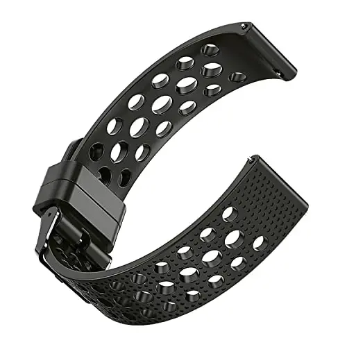 Lamshaw Compatible with Aolon Curve Smart Watch Bands, 22mm Silicone Replacement Wristbands Sport Strap with Metal Buckle Compatible with Aolon Curve 2.01