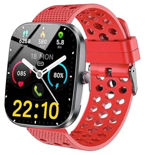 Lamshaw Compatible for Kuizil Smart Watch Band, Silicone Replacement Wristbands Sport Strap with Metal Buckle Compatible with Kuizil T70 1.91