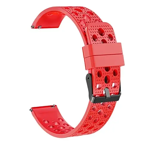 Lamshaw Compatible for Kuizil Smart Watch Band, Silicone Replacement Wristbands Sport Strap with Metal Buckle Compatible with Kuizil T70 1.91