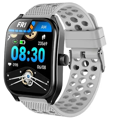 Lamshaw Compatible with Aolon Curve Smart Watch Bands, 22mm Silicone Replacement Wristbands Sport Strap with Metal Buckle Compatible with Aolon Curve 2.01