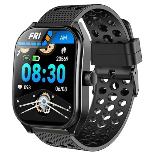 Lamshaw Compatible with Aolon Curve Smart Watch Bands, 22mm Silicone Replacement Wristbands Sport Strap with Metal Buckle Compatible with Aolon Curve 2.01