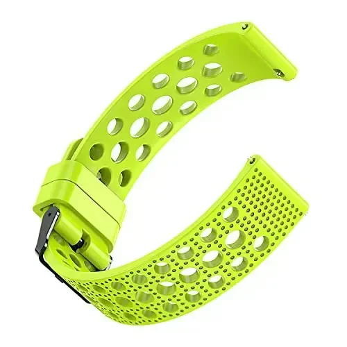 Lamshaw Compatible with Wahoo ELEMNT Rival Smartwatch Band, Silicone Replacement Wristbands Sport Strap with Metal Buckle Compatible with Wahoo ELEMNT Rival Smartwatch - 4