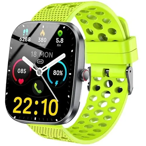 Lamshaw Kuizil Smart Watch Band uchun mos keladi, silikon almashtiriladigan bilaguzuklar sport tasmasi, metall tokali Kuizil T70 1.91