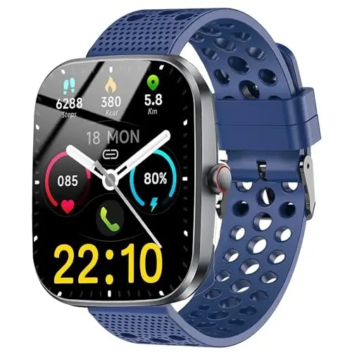 Lamshaw Kuizil Smart Watch Band uchun mos keladi, silikon almashtiriladigan bilakuzuklar sport tasmasi, metall tokali Kuizil T70 1.91