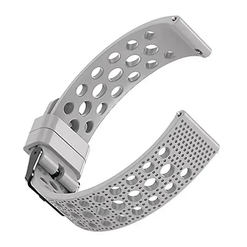 Lamshaw Совместим с Wahoo ELEMNT Rival Smartwatch Band, силиконовые сменные спортивные ремешки на запястье с металлической пряжкой Совместим с Wahoo ELEMNT Rival Smartwatch - 2