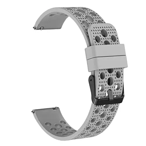 Lamshaw Compatible with Wahoo ELEMNT Rival Smartwatch Band, Silicone Replacement Wristbands Sport Strap with Metal Buckle Compatible with Wahoo ELEMNT Rival Smartwatch - 4