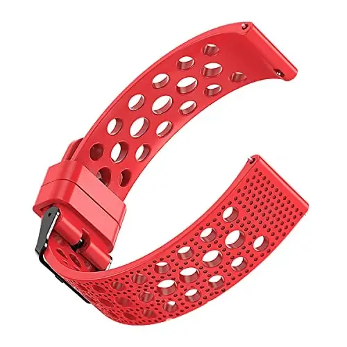 Lamshaw Compatible with Wahoo ELEMNT Rival Smartwatch Band, Silicone Replacement Wristbands Sport Strap with Metal Buckle Compatible with Wahoo ELEMNT Rival Smartwatch - 5