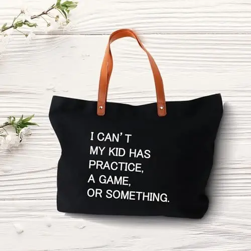 Lamyba New Mom Gifts, Mama Bag Tote with Makeup Bag, Cool Gifts for Mom to be/Expecting Mom/Pregnant Women - 3