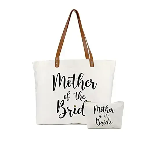 Lamyba New Mom Gifts, Mama Bag Tote with Makeup Bag, Cool Gifts for Mom to be/Expecting Mom/Pregnant Women - LAMYBA