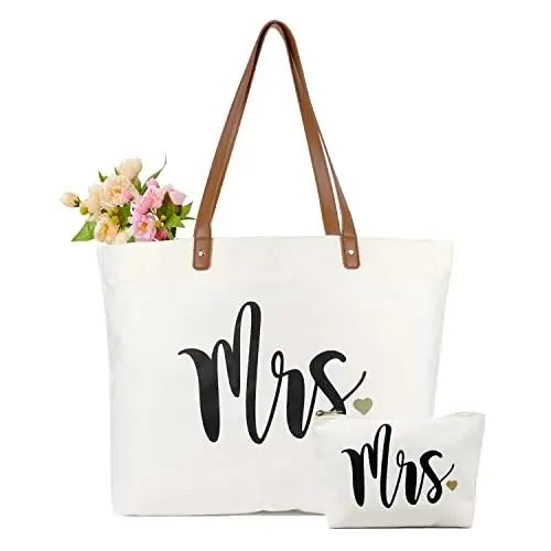 Lamyba New Mom Gifts, Mama Bag Tote with Makeup Bag, Cool Gifts for Mom to be/Expecting Mom/Pregnant Women - 3