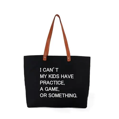 Lamyba New Mom Gifts, Mama Bag Tote with Makeup Bag, Cool Gifts for Mom to be/Expecting Mom/Pregnant Women - 1