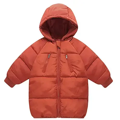 LANBAOSI Kids Winter Coats with Hooded Light Puffer Coat Warm Padded Jacket for Baby Boys Girls Toddler - LANBAOSI
