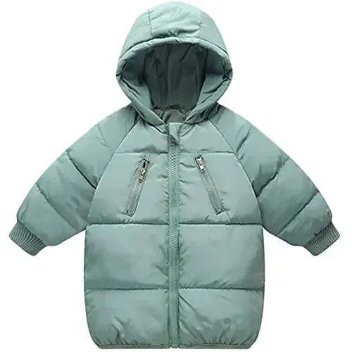 LANBAOSI Kids Winter Coats with Hooded Light Puffer Coat Warm Padded Jacket for Baby Boys Girls Toddler - LANBAOSI