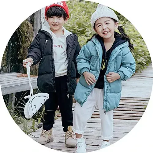 LANBAOSI Kids Winter Coats with Hooded Light Puffer Coat Warm Padded Jacket for Baby Boys Girls Toddler - 5