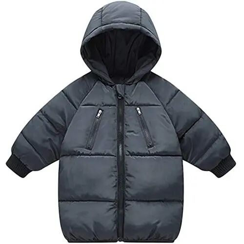 LANBAOSI Toddler Winter Coat Boys Kids Puffer Jacket Hooded Outerwear | Puffer jacket comfort for little ones: cozy down-alternative warmth, snow-ready coverage for kindergarten and outdoor play - LANBAOSI