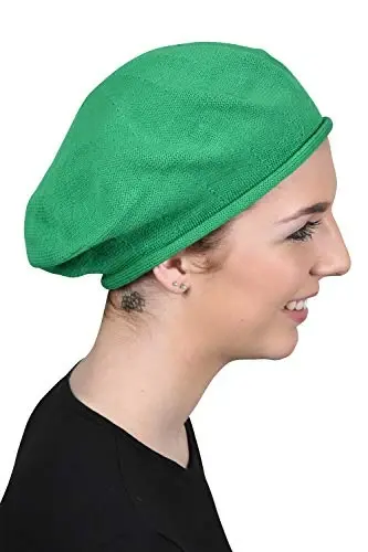Landana Headscarves Ayollar uchun beret 100% paxta, bir xil rangli - 3