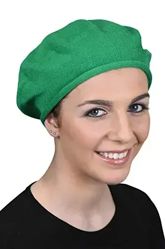 Landana Headscarves Ayollar uchun beret 100% paxta, bir xil rangli - 1