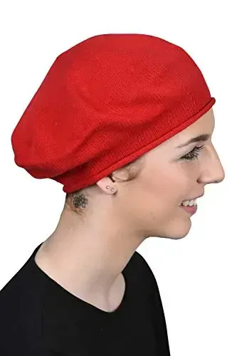 Landana Headscarves Ayollar uchun beret 100% paxta qattiq - 3