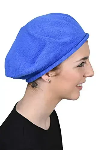 Landana Headscarves Beret for Women 100% Cotton Solid - 3