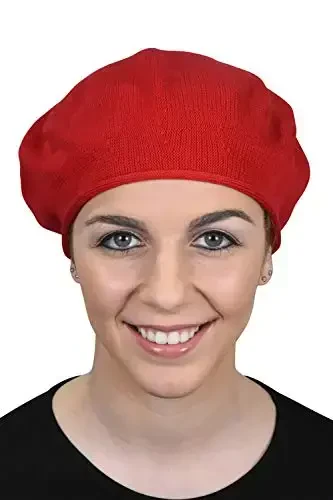 Landana Headscarves Beret for Women 100% Cotton Solid - 2