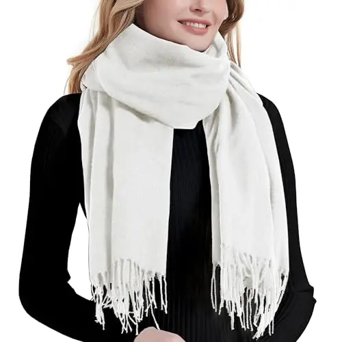 Landisun Scarf for Women Winter PasModazoneina-Shawl Wraps Winter CasModazoneere Wedding Warm Christmas - 1