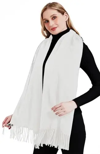 Landisun Scarf for Women Winter PasModazoneina-Shawl Wraps Winter CasModazoneere Wedding Warm Christmas - 4