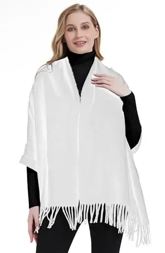 Landisun Scarf for Women Winter PasModazoneina-Shawl Wraps Winter CasModazoneere Wedding Warm Christmas - 6