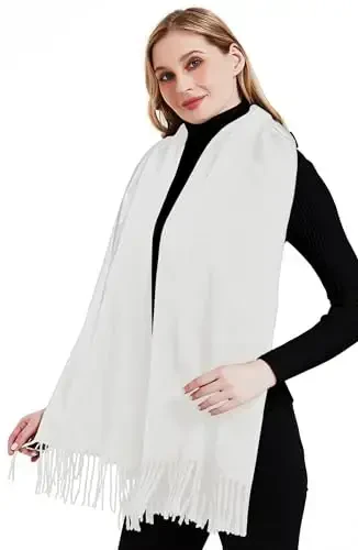 Landisun Scarf for Women Winter PasModazoneina-Shawl Wraps Winter CasModazoneere Wedding Warm Christmas - 4