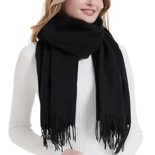 Landisun Scarf for Women Winter PasModazoneina-Shawl Wraps Winter CasModazoneere Wedding Warm Christmas - 1