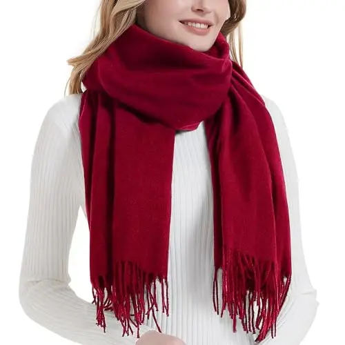 Landisun Scarf for Women Winter PasModazoneina-Shawl Wraps Winter CasModazoneere Wedding Warm Christmas - 1