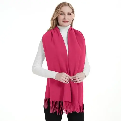 Landisun Scarf for Women Winter PasModazoneina-Shawl Wraps Winter CasModazoneere Wedding Warm Christmas - 3