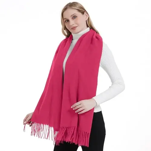 Landisun Scarf for Women Winter PasModazoneina-Shawl Wraps Winter CasModazoneere Wedding Warm Christmas - 4