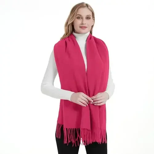 Landisun Scarf for Women Winter PasModazoneina-Shawl Wraps Winter CasModazoneere Wedding Warm Christmas - 3