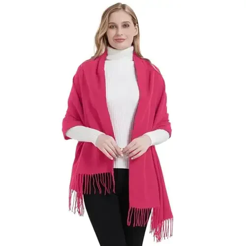 Landisun Scarf for Women Winter PasModazoneina-Shawl Wraps Winter CasModazoneere Wedding Warm Christmas - 5