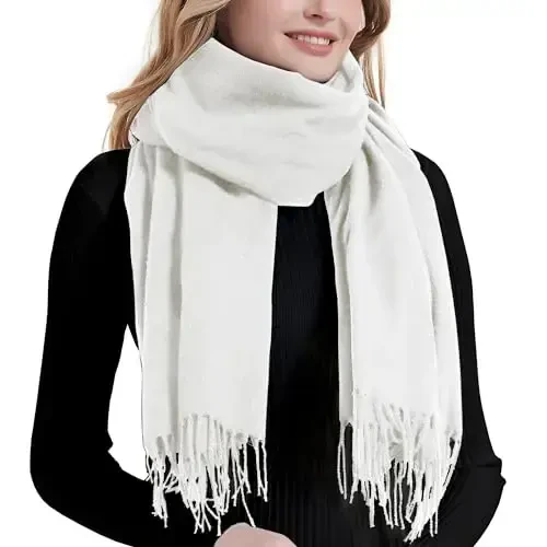 Landisun Scarf for Women Winter PasModazoneina-Shawl Wraps Winter CasModazoneere Wedding Warm Christmas 