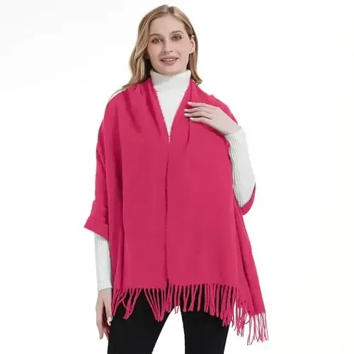 Landisun Scarf for Women Winter PasModazoneina-Shawl Wraps Winter CasModazoneere Wedding Warm Christmas - 6