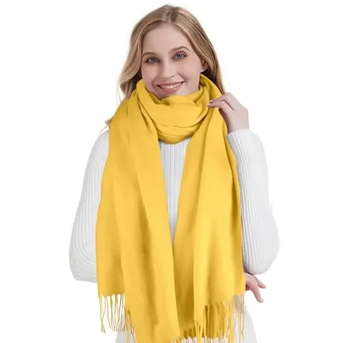 Landisun Scarf for Women Winter Soft Shawl Wrap Large Warm Fashion Blanket for Evening Dress Wedding Gifts - LANDISUN (1)