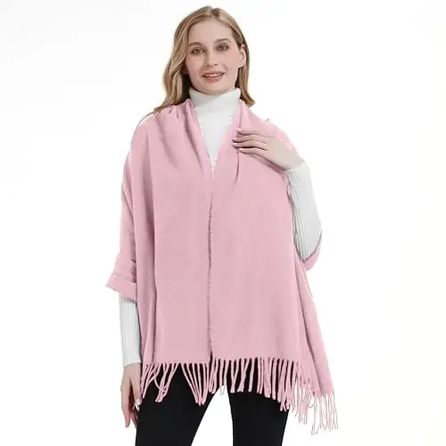 Landisun Scarf for Women Winter Soft Shawl Wrap Large Warm Fashion Blanket for Evening Dress Wedding Gifts - 5