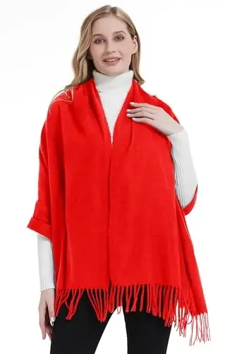 Landisun Scarf for Women Winter Soft Shawl Wrap Large Warm Fashion Blanket for Evening Dress Wedding Gifts - 6