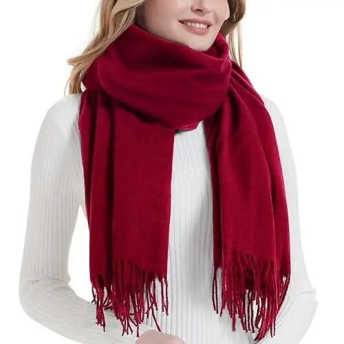 Landisun Winter Scarf for Women Soft Warm Tassel Shawl Wrap | Soft Warm Winter Scarf for Women Is Ideal for Cold Weather，79