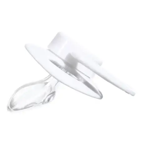 Landofgenie Large Shield Adult Size Pacifiers Set Bone Shaped Cutie Pacifier 3 Pack - White+Blue+Yellow - 4