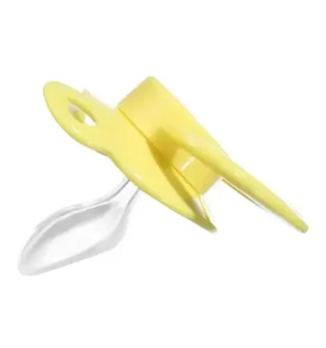 Landofgenie Large Shield Adult Size Pacifiers Set Bear Shaped Cutie Pacifier 3 Pack - White+Blue+Yellow - 4